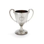 A George III Irish silver twin handled cup by William Doyle