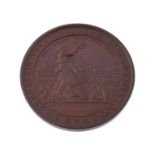 Australia, Sydney International Exhibition 1879, large bronze medal by JS & AB Wyon