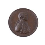 Battle of the First of June 1794, bronze medal by C H Kuchler