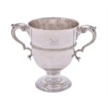 A George III Irish silver twin handled cup by Matthew West