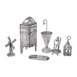 A collection of Dutch silver toys