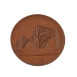 Scotland, Forth Bridge opened 1890, bronze medal by Lauer