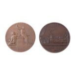 Portugal, Opening of the Eastern Railway in Lisbon 1856, bronze medal