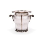 An Italian silver wine cooler by Enrico Messulam