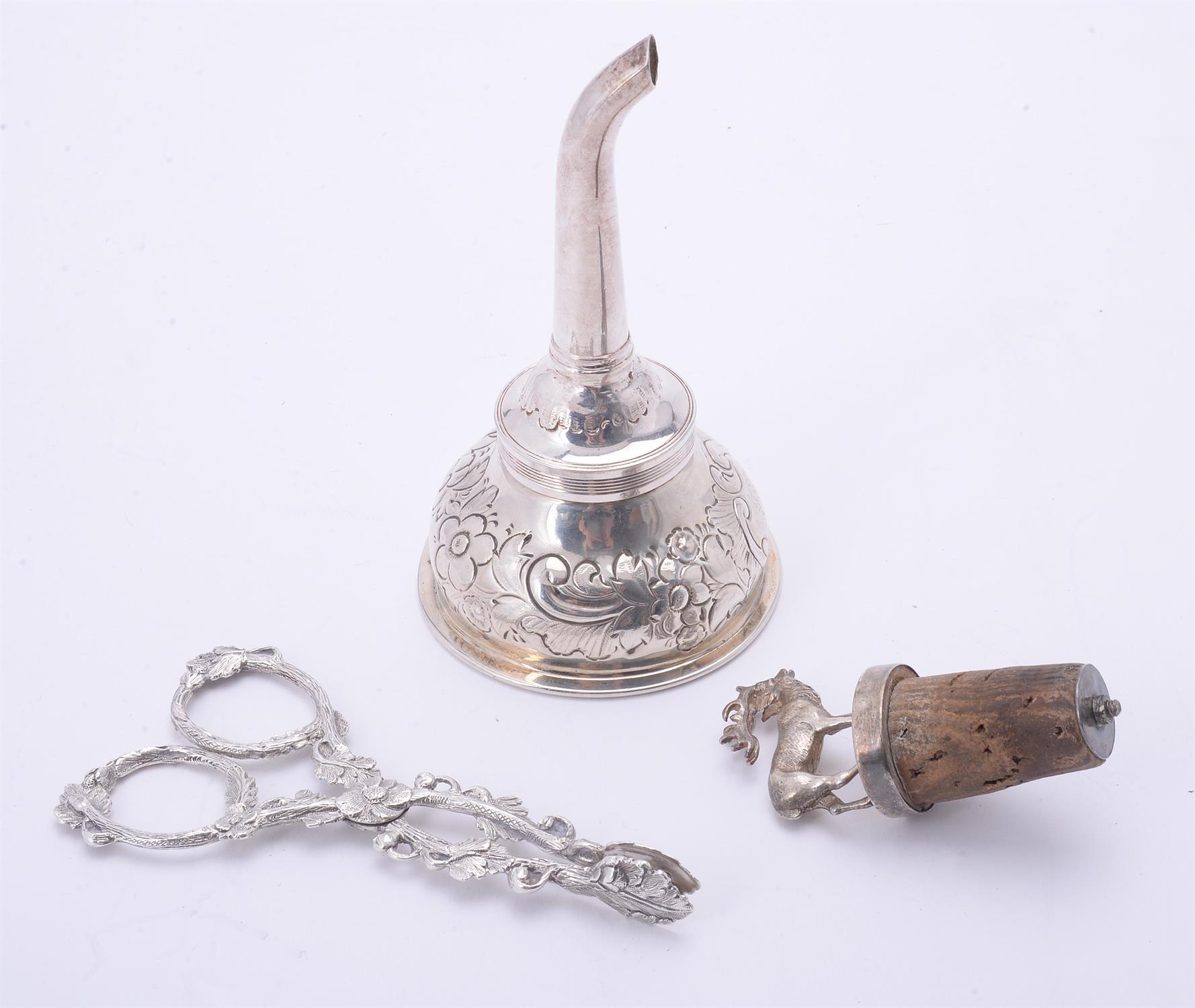 A George III silver wine funnel by George Smith (II) & Thomas Hayter