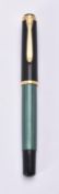 Pelikan, Souveran M400, a green and black fountain pen