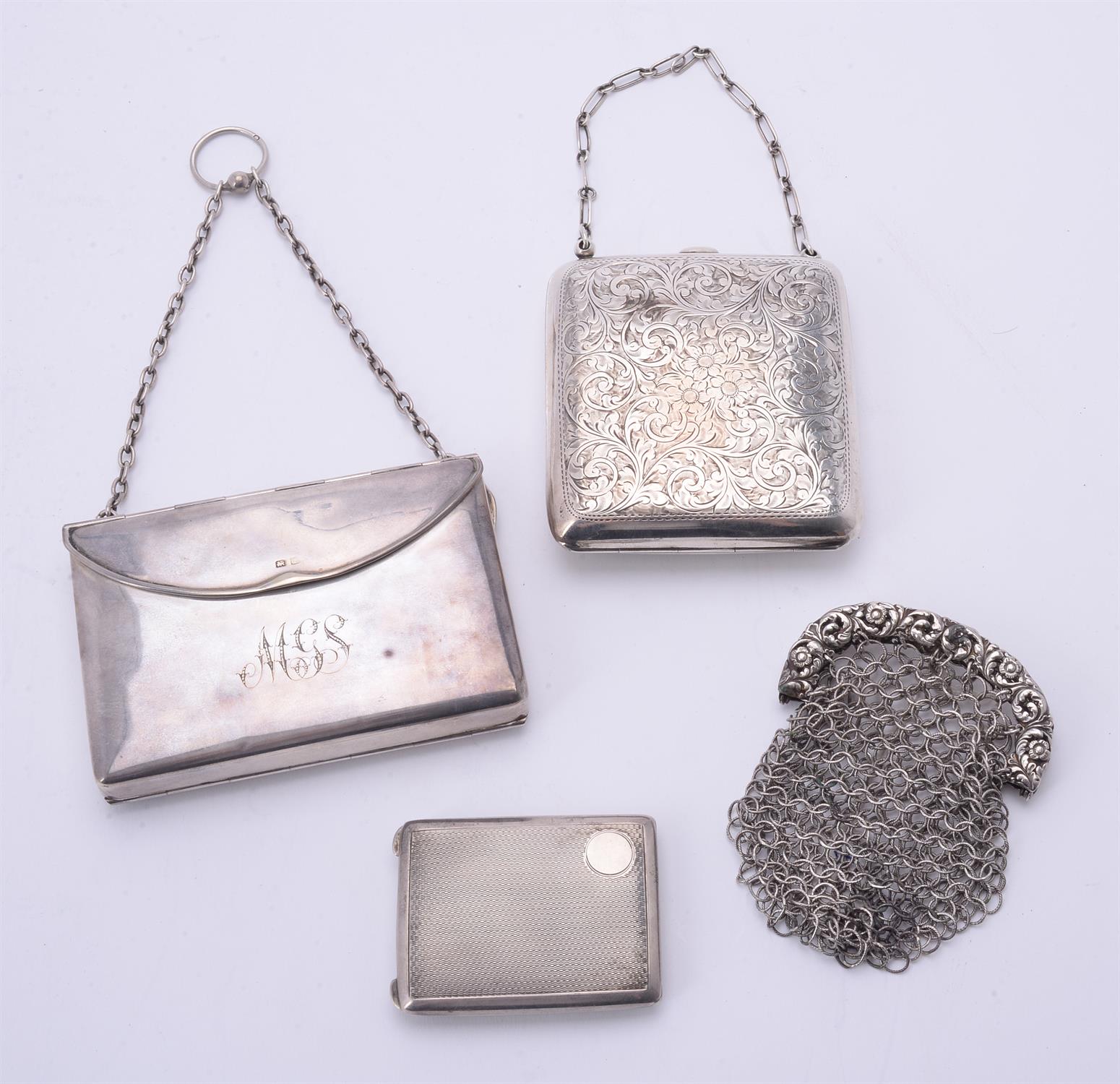 A silver purse by Henry Matthews