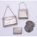 A silver purse by Henry Matthews