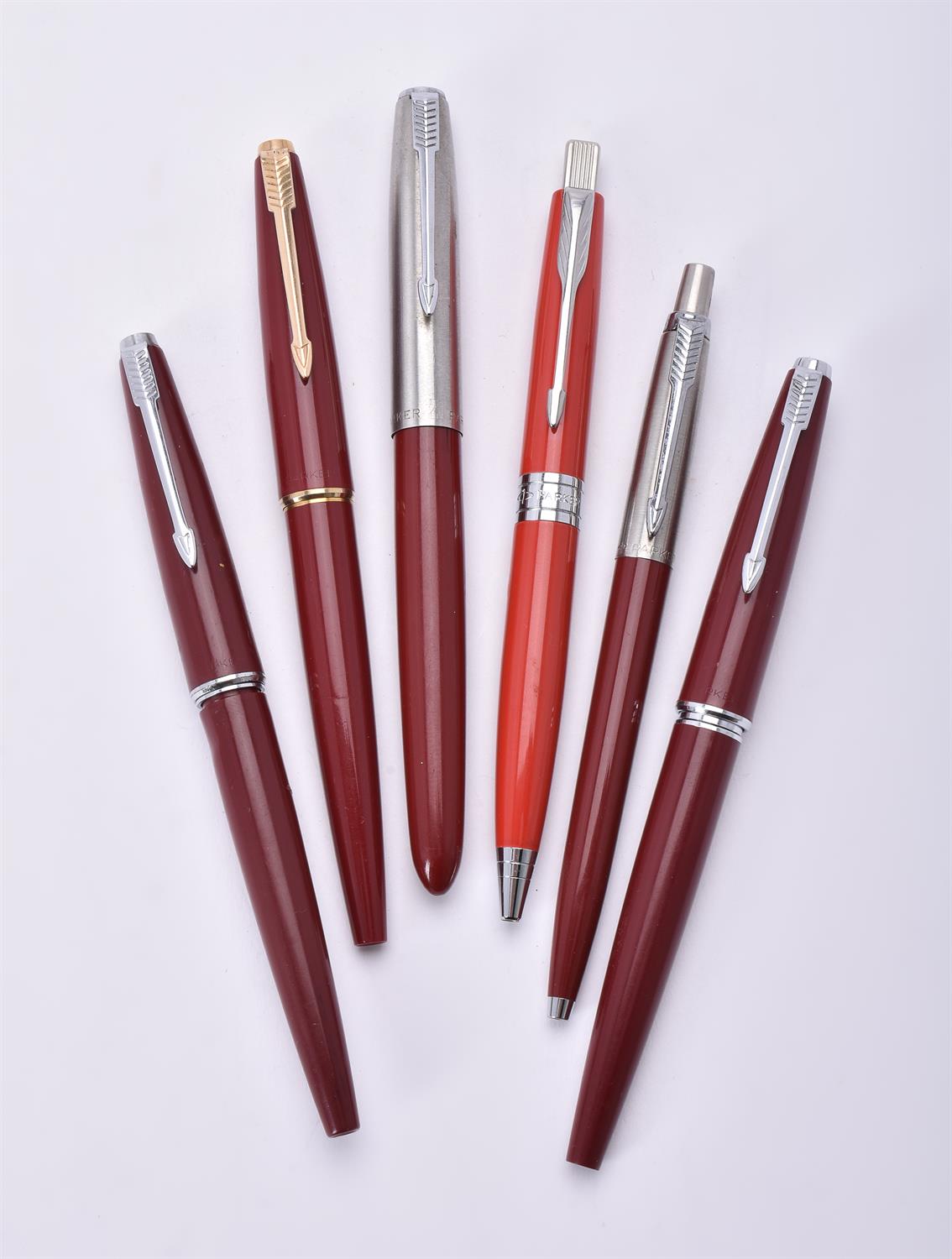 Parker, 21, a red fountain pen