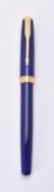 Parker, Sonnet, a blue fountain pen