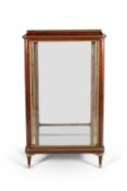 A French mahogany and gilt metal display cabinet