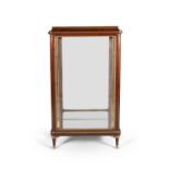 A French mahogany and gilt metal display cabinet