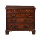 A George III mahogany chest of drawers