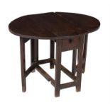 † † An oak child's gateleg table
