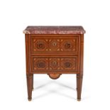 Y Y A kingwood, satinwood and marquetry inlaid petit commode in Louis XV style