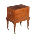 A Regency mahogany wine cooler