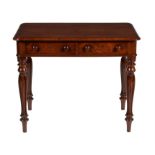 A Victorian mahogany side table