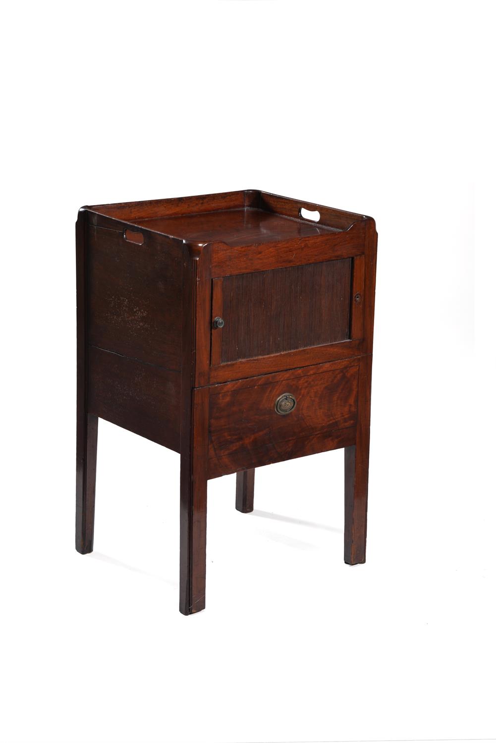 A George III mahogany night commode