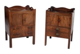 A George III mahogany night commode