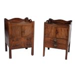 A George III mahogany night commode