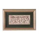 A Victorian sculpted terracotta relief by George Tinworth for Doulton & Co