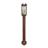 A George III mahogany mercury stick barometer