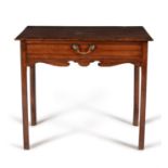 A George III fruitwood side table