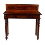 A William IV mahogany side or serving table