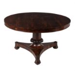 Y A William IV rosewood centre table