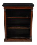 Y Y A Regency rosewood open bookcase