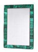 A rectangular easel mirror
