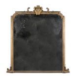 A Victorian giltwood and composition wall mirror