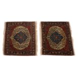 A pair of Tabriz rugs or prayer mats