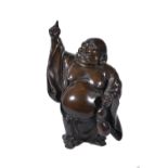 A Japanese Bronze Figure of Hotei