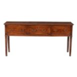 A George III elm dresser base