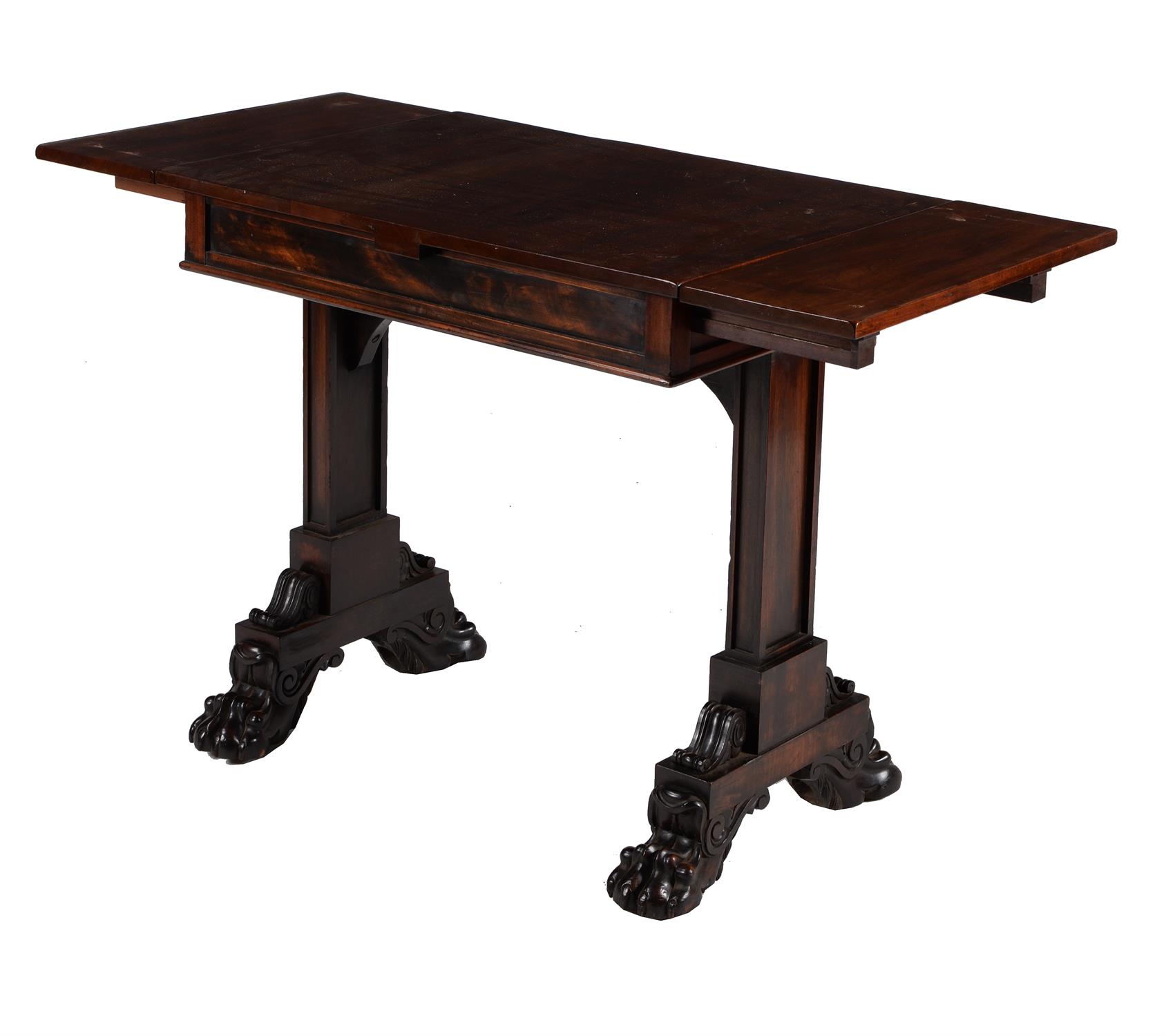 A George IV mahogany draw-leaf table - Image 2 of 3