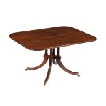 A mahogany breakfast table