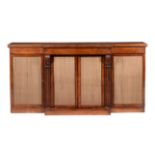 A William IV simulated rosewood side cabinet