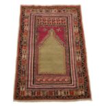 A Turkish kushier prayer rug