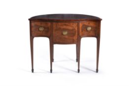 A George III mahogany alcove sideboard