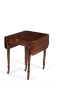 A Regency mahogany extending dining table