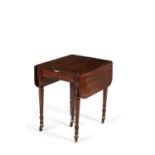 A Regency mahogany extending dining table