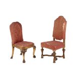 A giltwood side chair in 17th century style