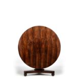 Y Y A George IV rosewood circular centre table