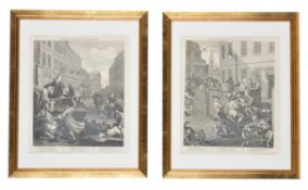 After William Hogarth, A set of four engravings