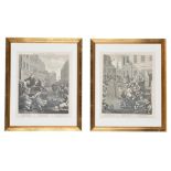 After William Hogarth, A set of four engravings