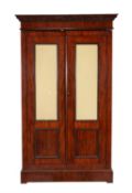 A French mahogany wardrobe