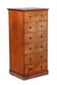 An early Victorian mahogany chest of drawers