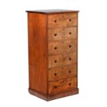 An early Victorian mahogany chest of drawers