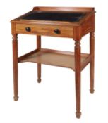 A Victorian satinwood lectern or clerks desk